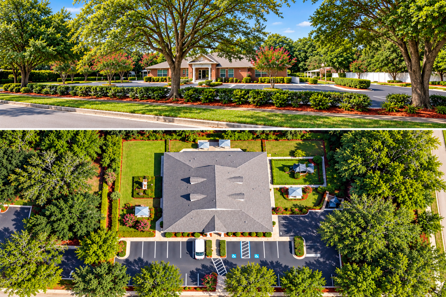 Offices & Daycare Facilities landscaping example in Central Florida